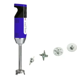 Mixeur plongeant polyvalent mini-pro Bleu Noir 4 couteaux - DYNAMIC