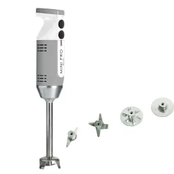 Mixeur plongeant polyvalent mini-pro Gris Blanc 4 couteaux - DYNAMIC