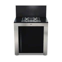 Module Table MASTER Encastrée 80 cm Noir et Inox - ENO