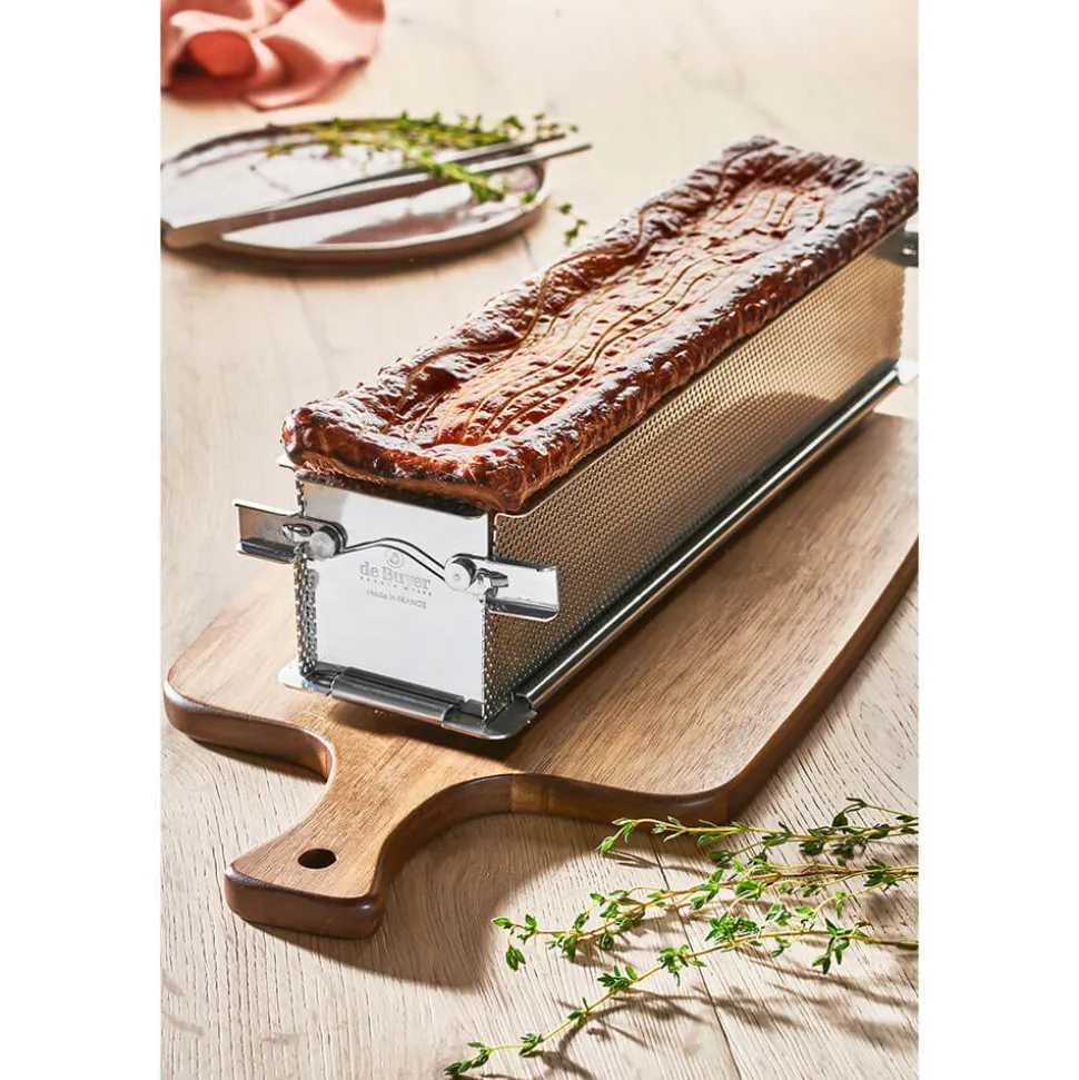 Moule inox perforé pliant GEOFORME 24 x 5 x 6 cm - DE BUYER