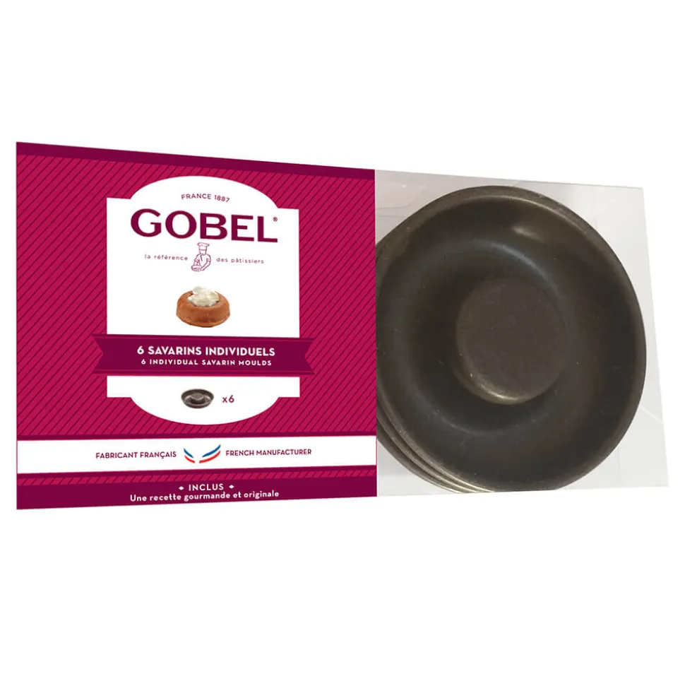 Moules à savarins individuels anti-adhérents - GOBEL
