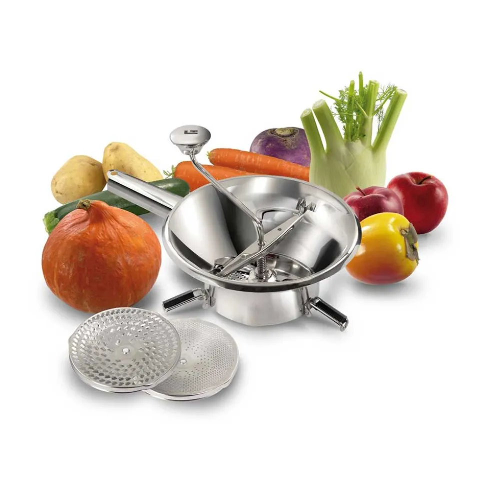 Moulin passe-légumes ménager inox 24 cm - Louis Tellier