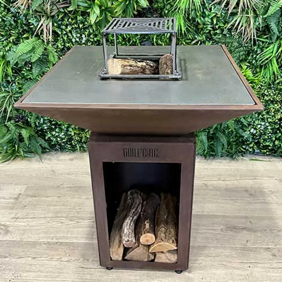 Pack Printemps Brasero Auvergnat Carré CORTEN - GRILL CHIC