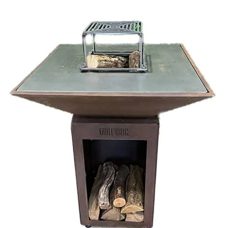 Pack Printemps Brasero Auvergnat Carré CORTEN - GRILL CHIC