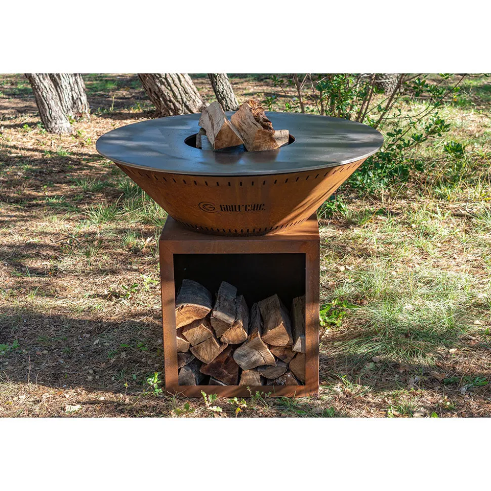 Pack Printemps Brasero Classique CORTEN Double Cuve - GRILL CHIC