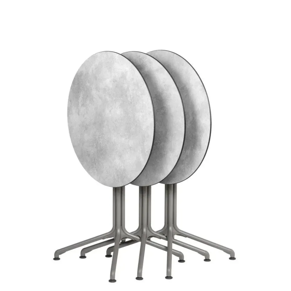 Pied de table central rabattable standard titane Horizon - LAFUMA