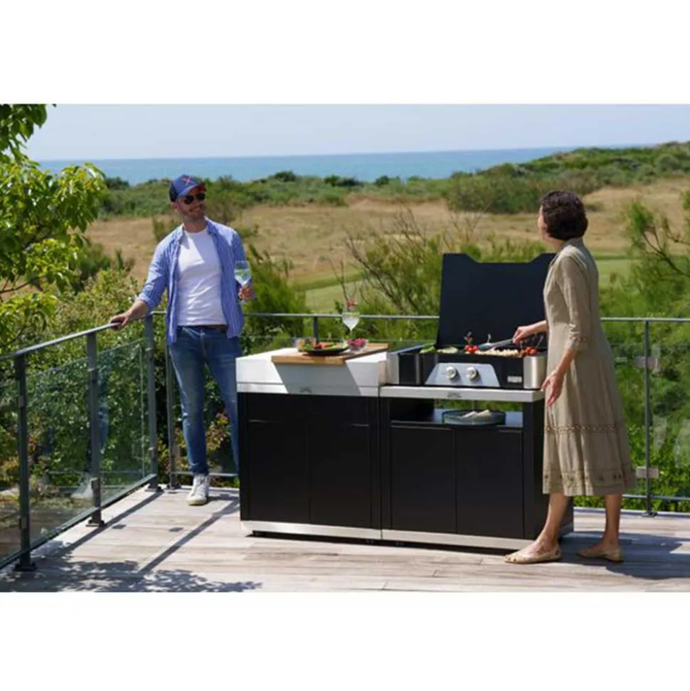 Plancha EXCLUSIVE Gaz 260 Duo avec Couvercle OFFERT - LE MARQUIER