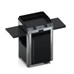 Plancha Gaz Fusion 60 sur Chariot Inox et Noir - ENO