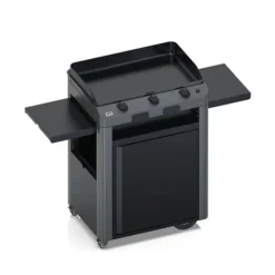 Plancha Gaz Fusion 75 sur Chariot Acier Gris Cargo - ENO