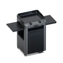 Plancha Gaz Fusion 60 sur Chariot Acier Gris Cargo - ENO