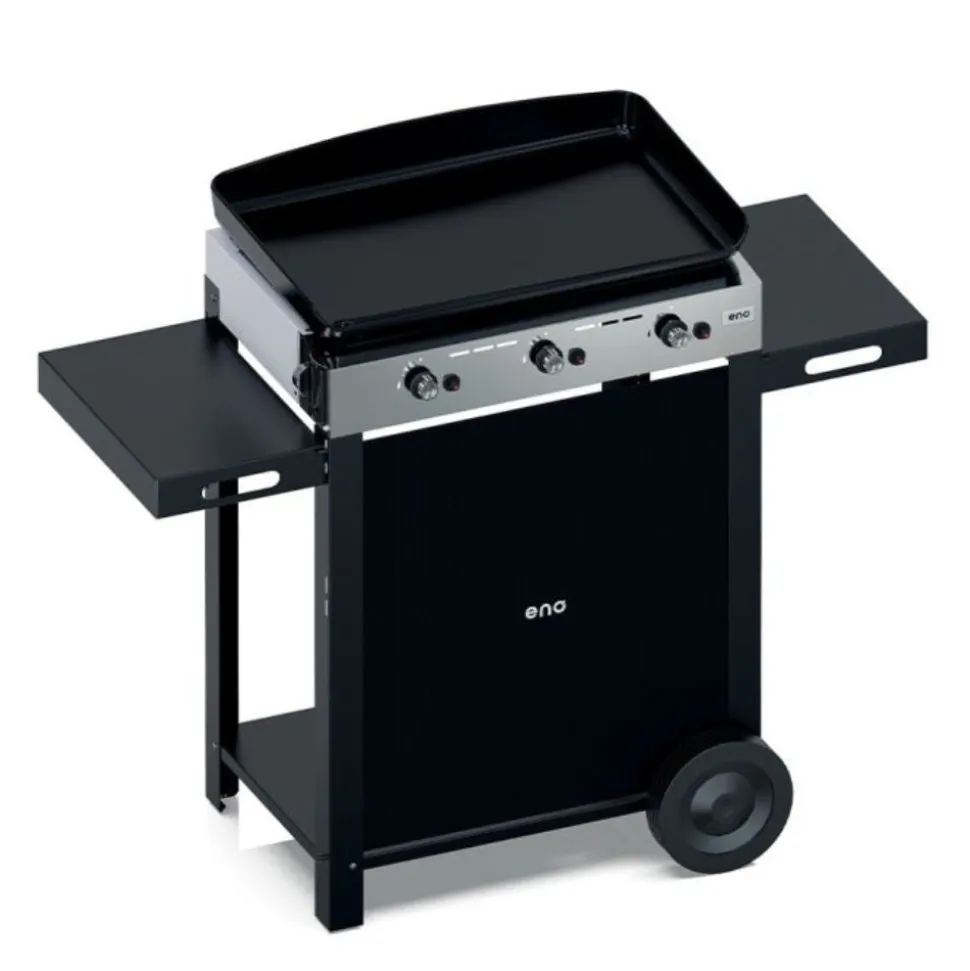 Plancha gaz INITIAL 65 sur Chariot Acier Noir - ENO