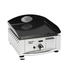 Plancha gaz inox 40 avec plaque acier émaillé - ROLLER GRILL