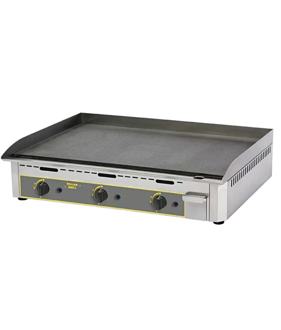 Plancha à gaz inox avec plaque en acier – ROLLER GRILL
