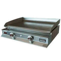Plancha gaz inox IBANEZ 2 feux - PLANCHA TONIO