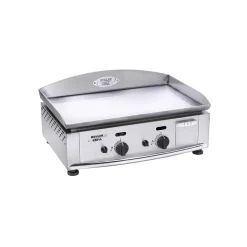 Plancha gaz 60 tout inox 2 brûleurs - ROLLER GRILL