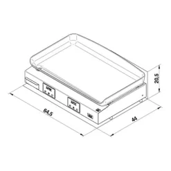 Plancha électrique Initial 65 Inox - ENO