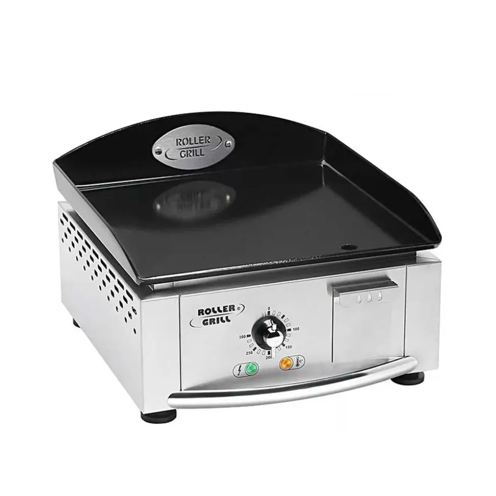 Plancha électrique inox 40 avec plaque acier émaillé - ROLLER GRILL