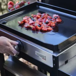 Plancha électrique Petite Française 150 Duo - Couvercle et chariot - LE MARQUIER