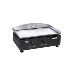 Plancha électrique plaque inox noir 2 résistances - ROLLER GRILL
