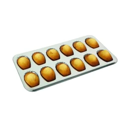 Plaque fer blanc 12 madeleines - GOBEL