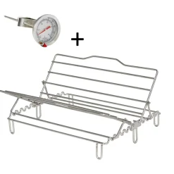Plat à Four Inox 40 cm avec accessoires - CRISTEL