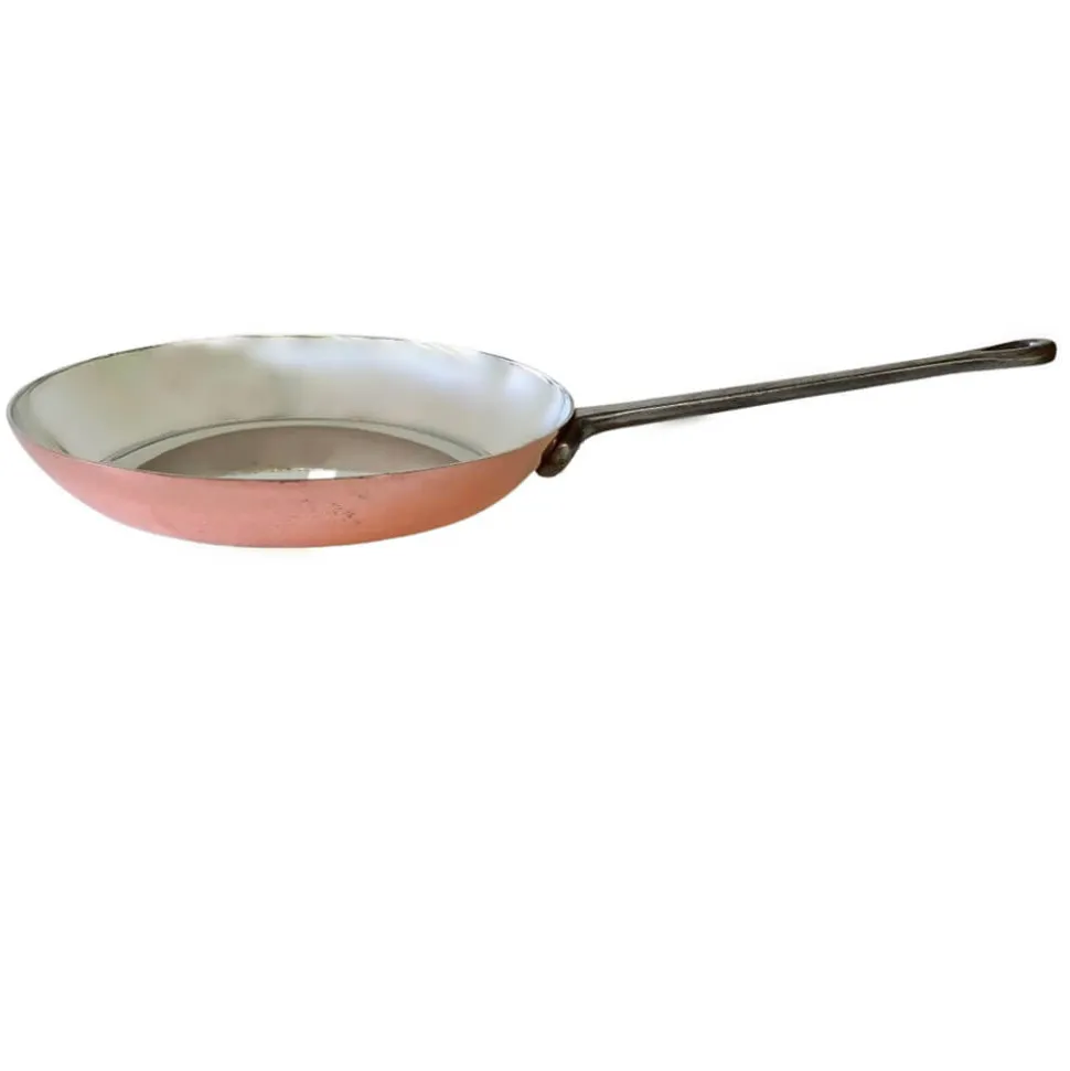 Poêle Cuivre Etamée 24 cm - ATELIER DU CUIVRE