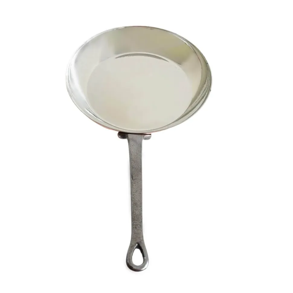 Poêle Cuivre Etamée 26 cm - ATELIER DU CUIVRE