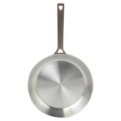 Poêle Inox Brossé Poignée Cuivrée - CRISTEL
