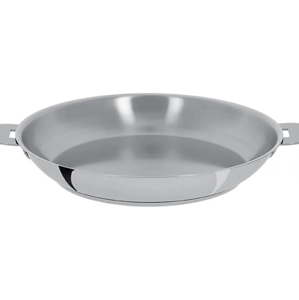 Poêle inox Mutine poignée amovible - CRISTEL