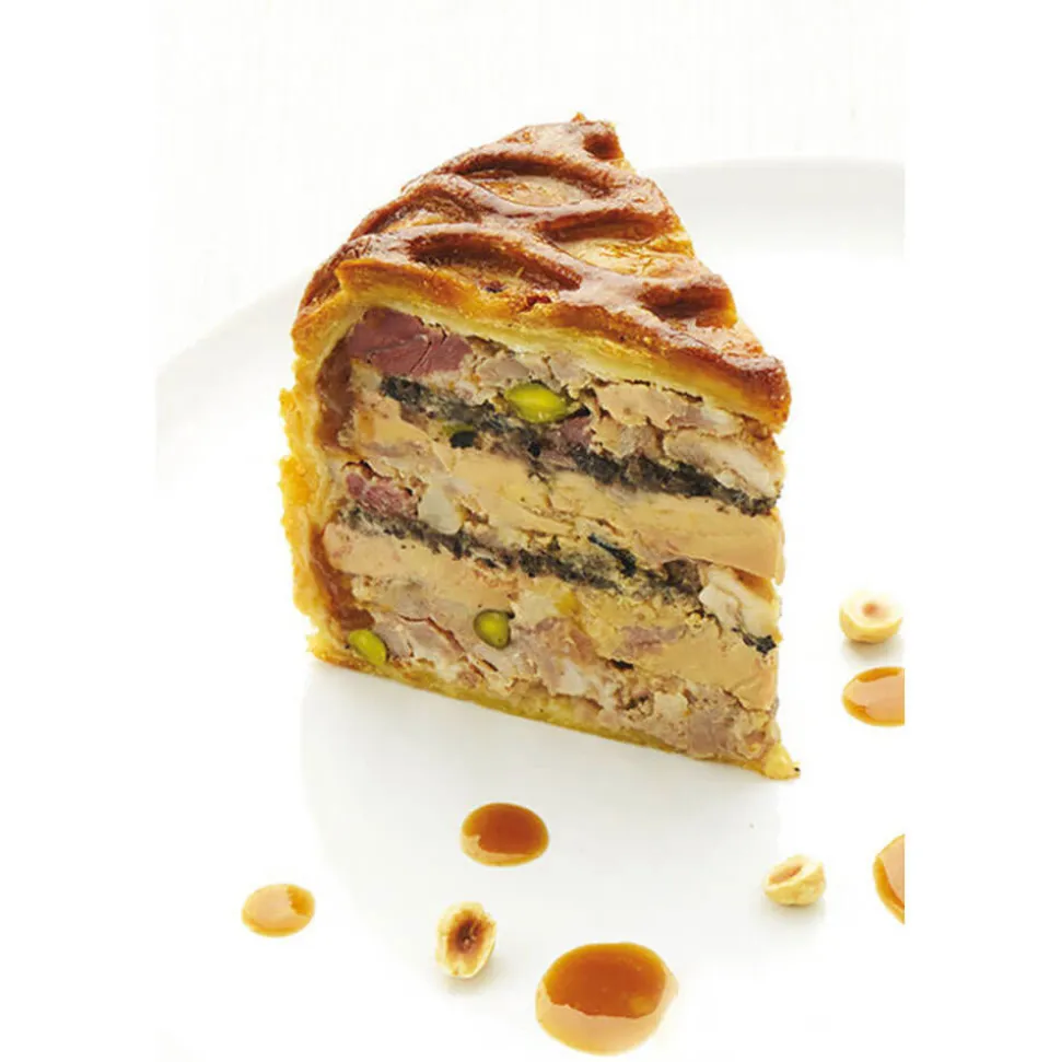 Pâté en Croûte Exopan Rond à Chevrons Diamètre 10 cm Hauteur 9 cm - MATFER