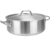Rondeau inox avec couvercle - CRISTEL