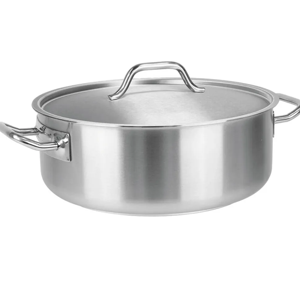 Rondeau inox avec couvercle - CRISTEL
