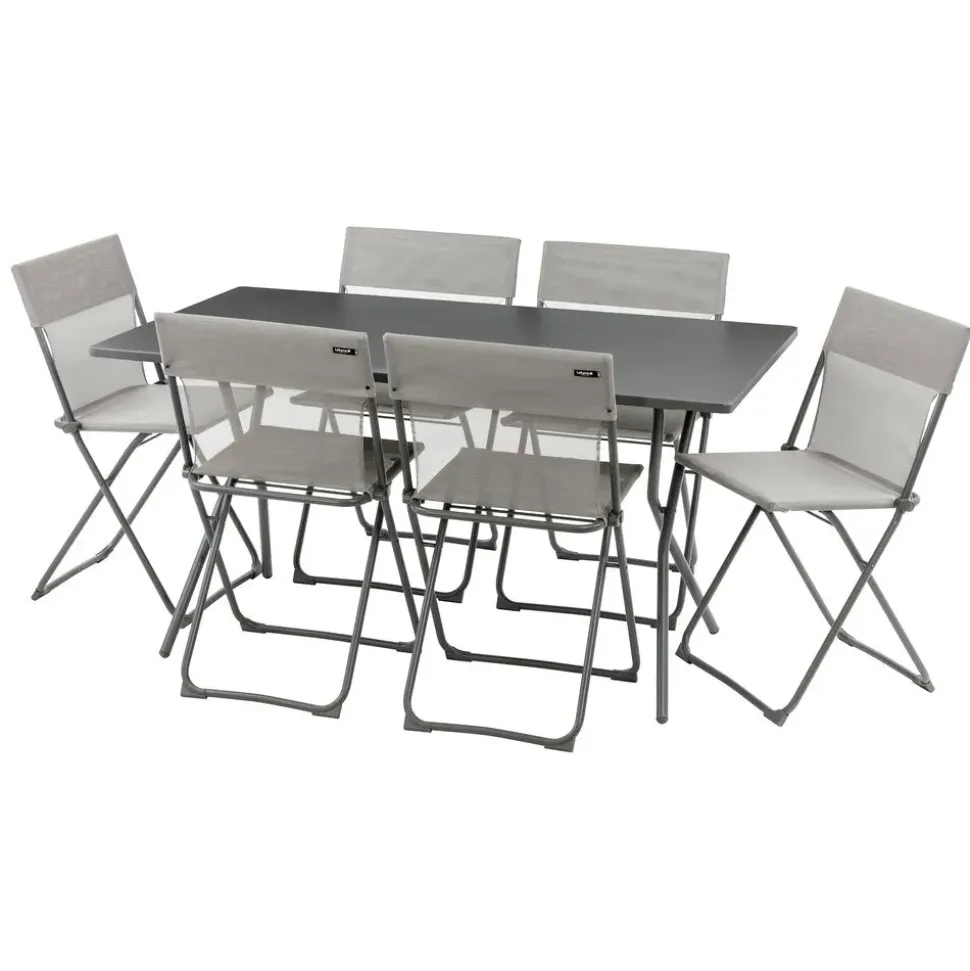 Salon de jardin Table de jardin pliante 6 chaises Balcony - LAFUMA