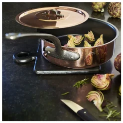 Sauteuse Cuivre Tous Feux Couvercle OFFERT - BAUMALU