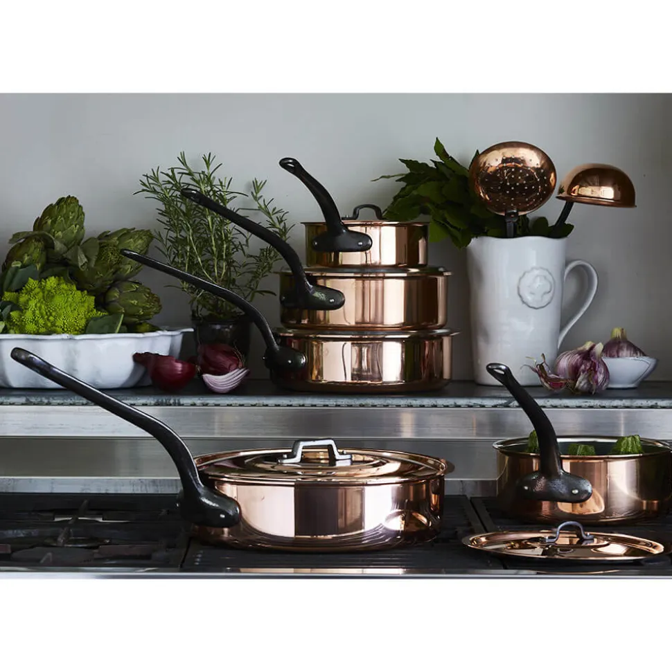 Sauteuse Cuivre Tous Feux Couvercle OFFERT - BAUMALU