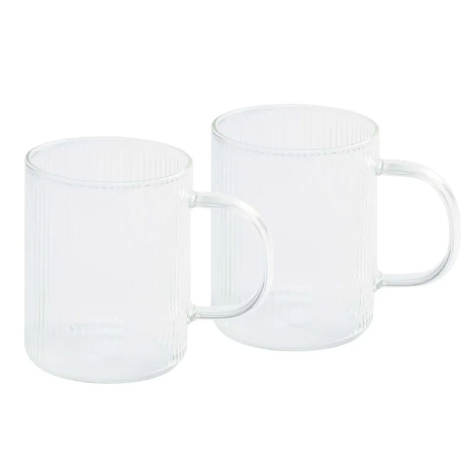 Set Darjeeling : 2 mugs en verre et théière assortie - CRISTEL