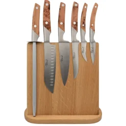 Set de 6 couteaux de cuisine Le Thiers sur support magnétique - GOYON-CHAZEAU