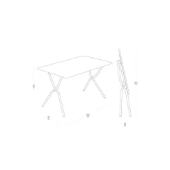 Table de jardin pliante Balcony 120x70x72cm- LAFUMA