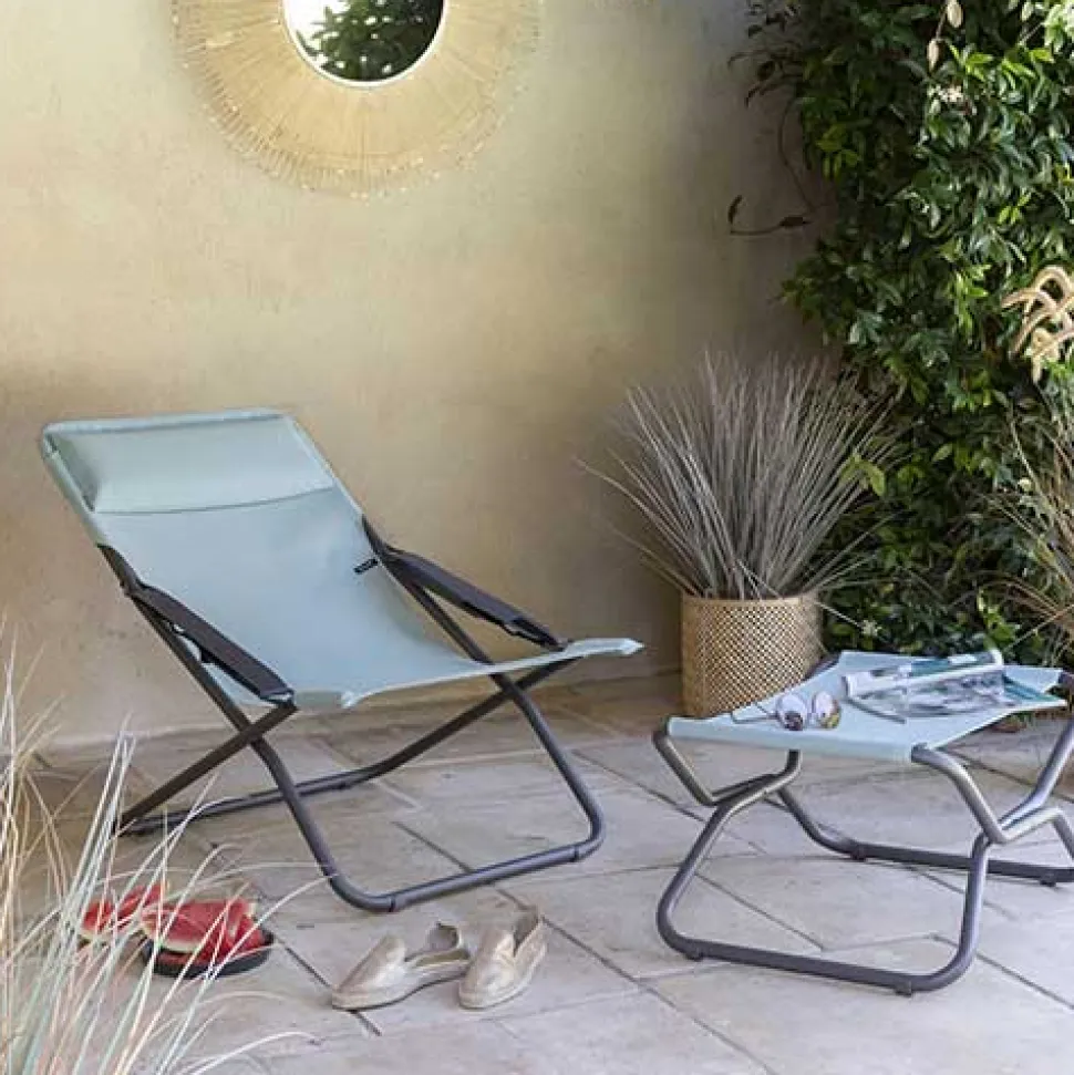 Tabouret/repose-pied pliant NEXT toile Batyline DUO - LAFUMA