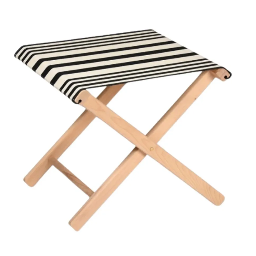 Tabouret toile ADOUR Noir - ARTIGA