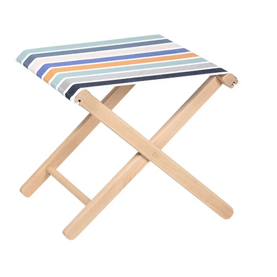 Tabouret toile GARLIN Bleu BIC - ARTIGA