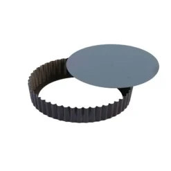 Tourtière ronde cannelée antiadhérent diamètre 24 cm - GOBEL