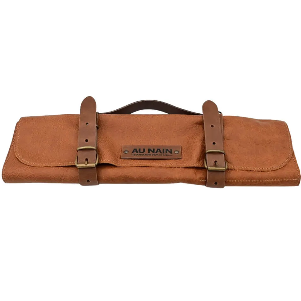 Trousse en cuir 5 couteaux - Au Nain