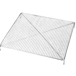 Volette tissée carrée - inox - 26 x 26 x 3 cm - GOBEL